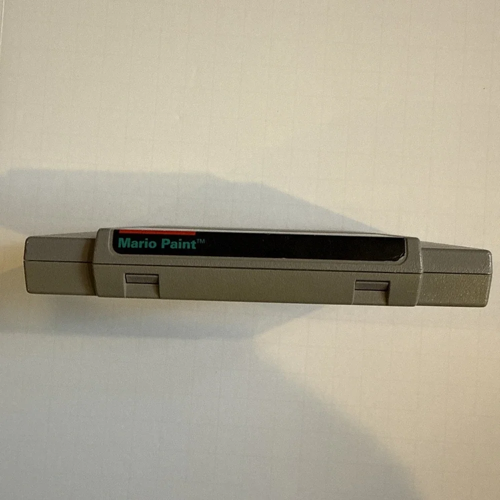 Super Nintendo SNES Mario Paint Cartridge Not Tested Original Owner As Is No Pen